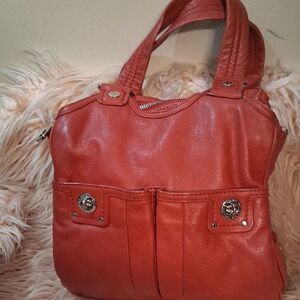 Marc By MARC JACOBS Vintage Red/orange Pebbled Leather Handbag